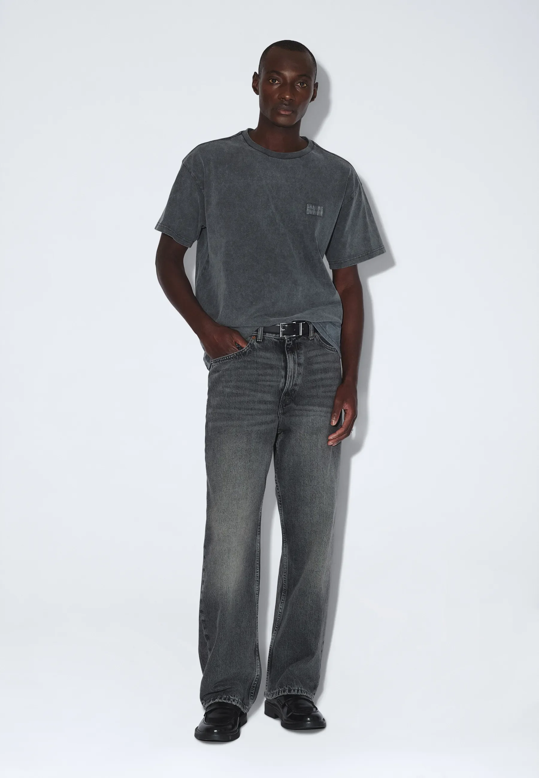 Trooper Tee - Grey Black Overdye - Image 5