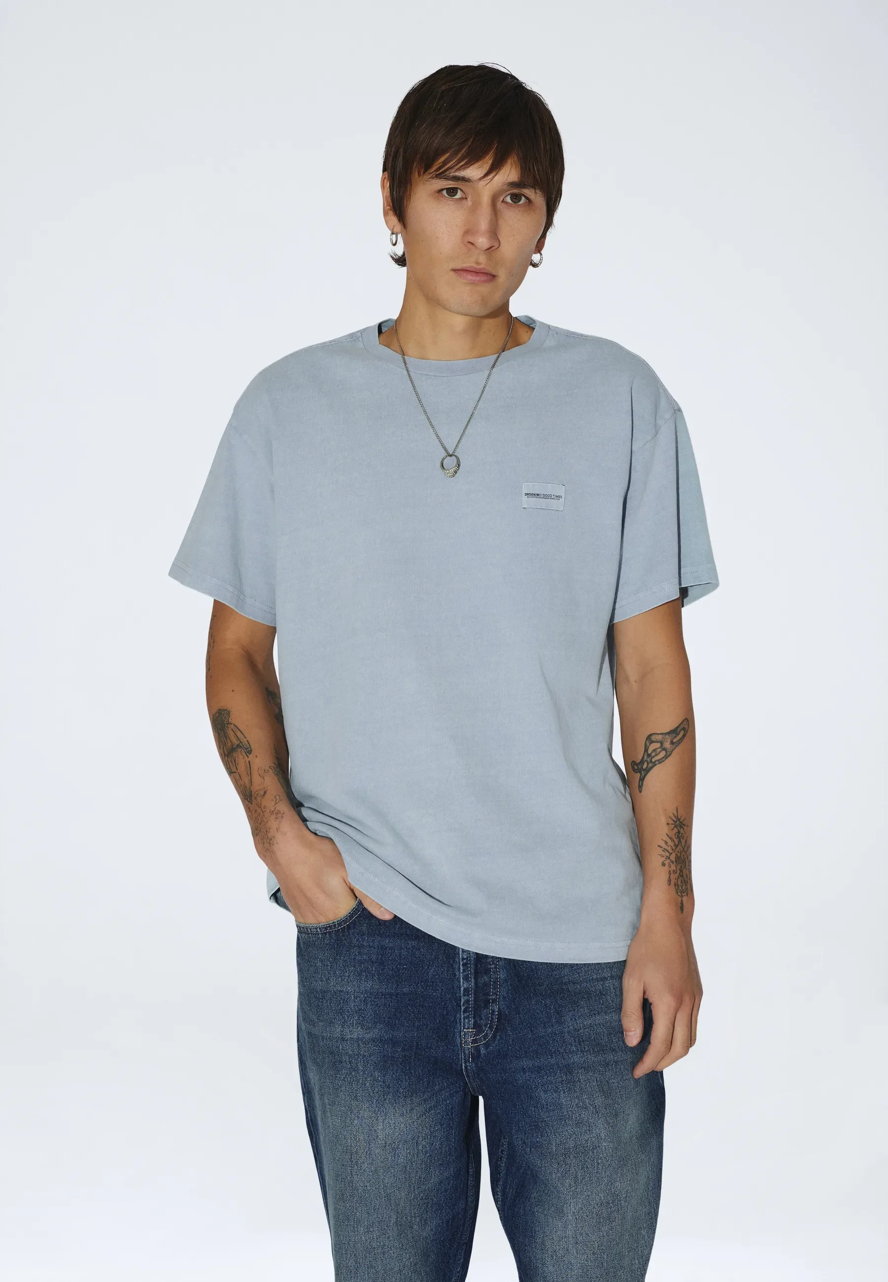 Trooper Tee - Washed Blue - Image 14