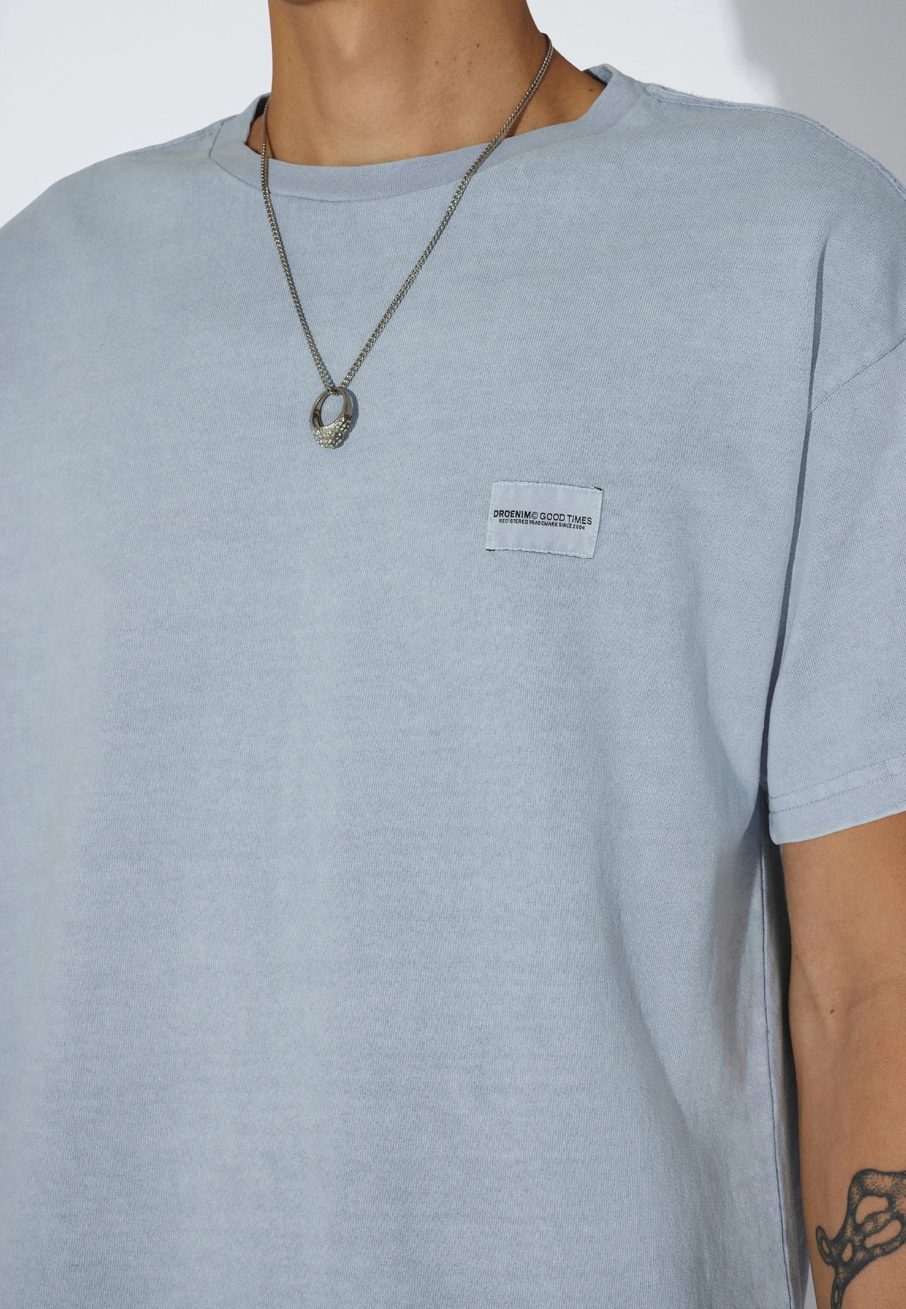 Trooper Tee - Washed Blue - Image 17