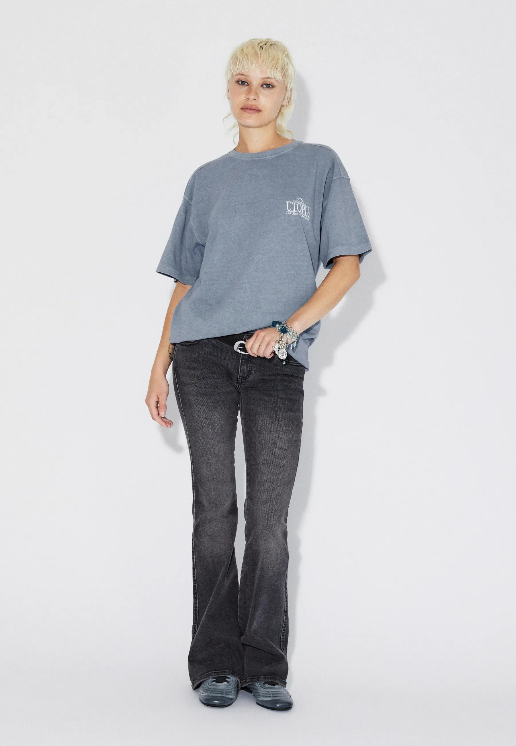 Trooper Tee - Washed Blue Utopia