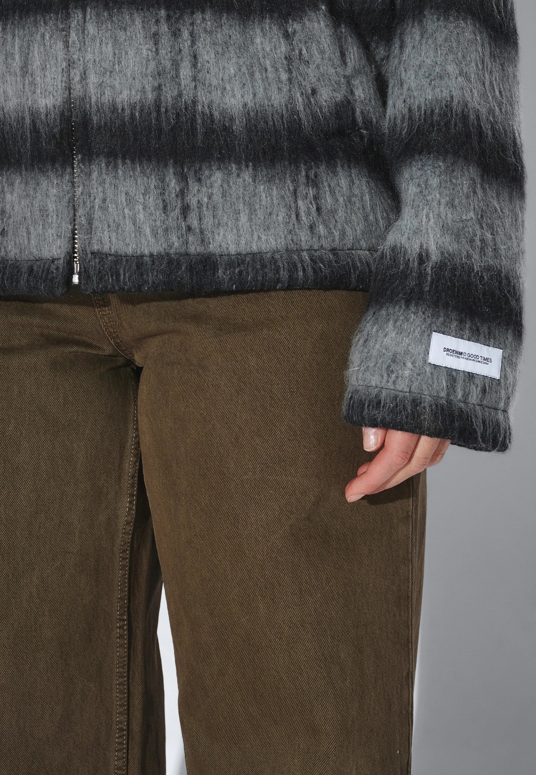 Warren Zip Jacket - Black Grey Check - Image 17