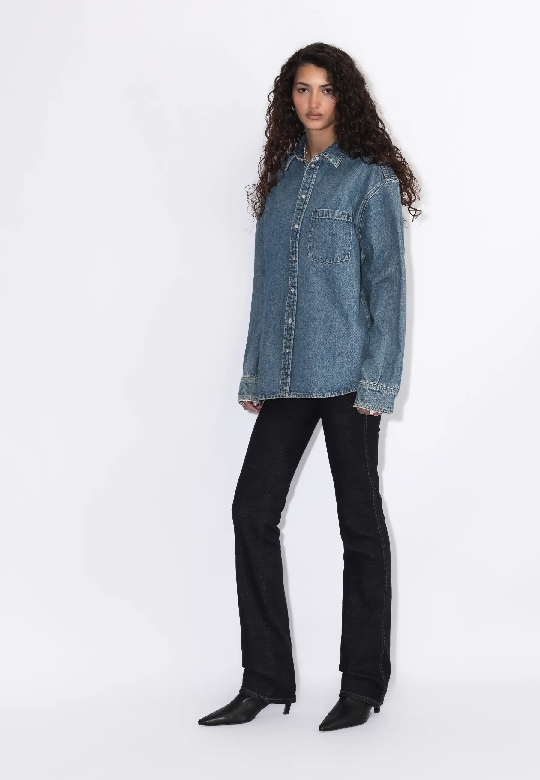 Wes Denim Shirt - Drift Sky Retro - Image 4