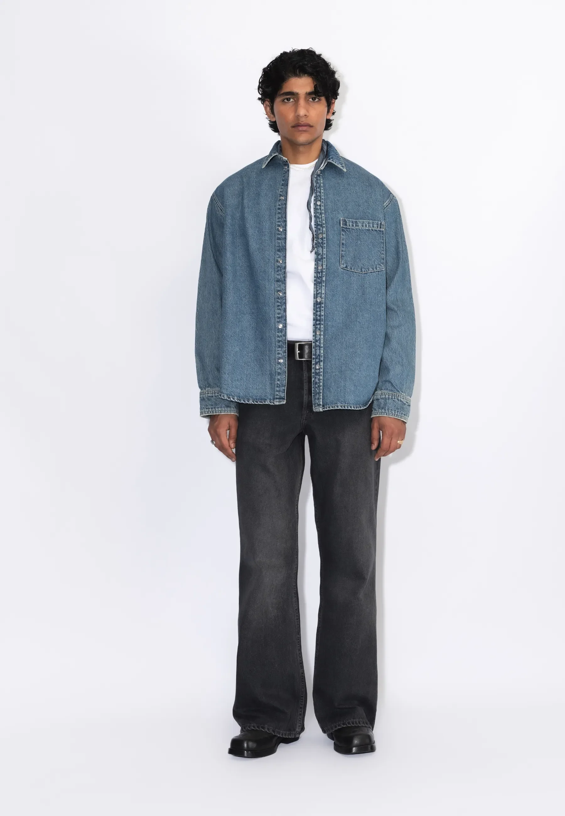 Wes Denim Shirt - Drift Sky Retro - Image 7