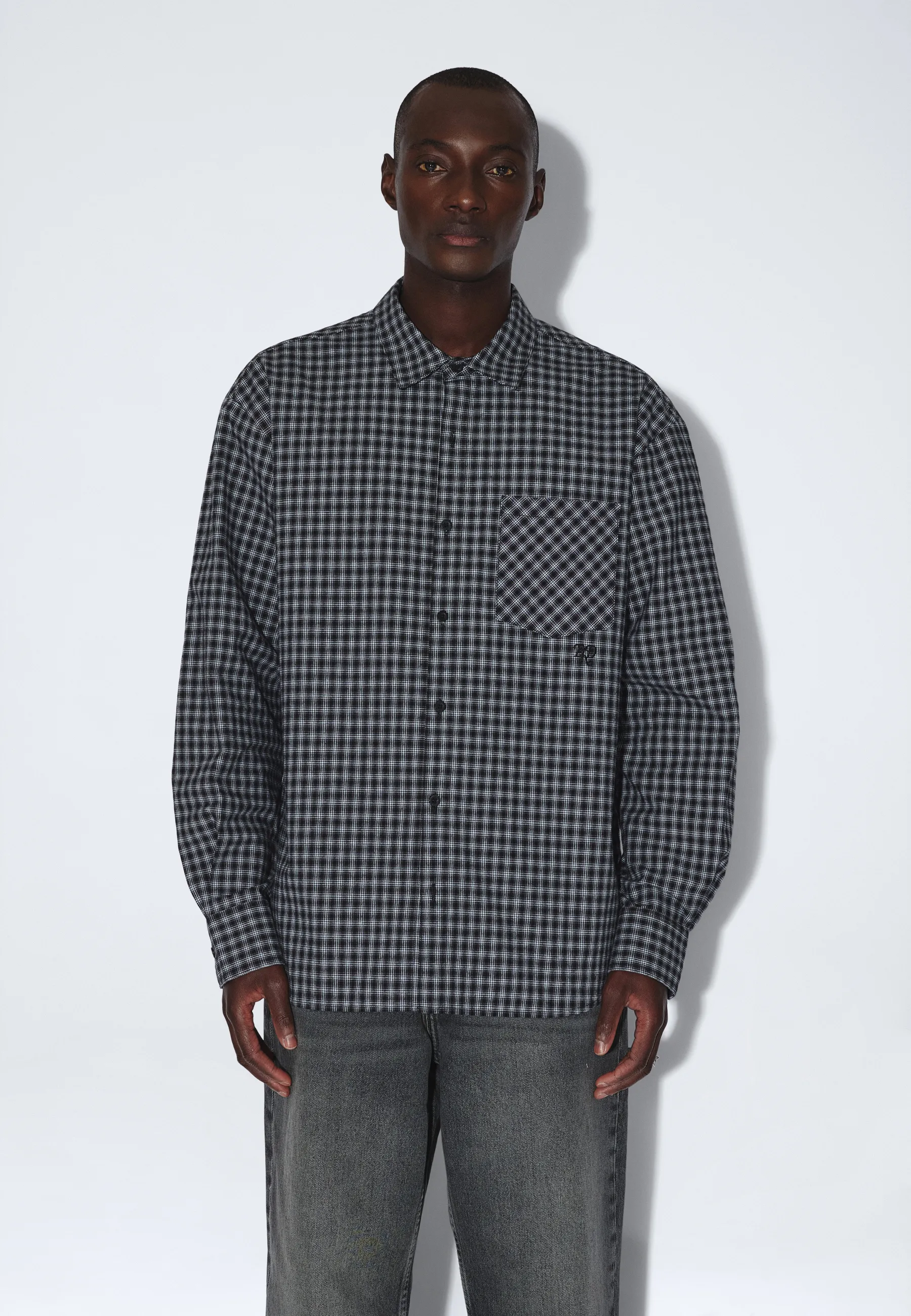 Wes Shirt - Fall Black Check - Image 10