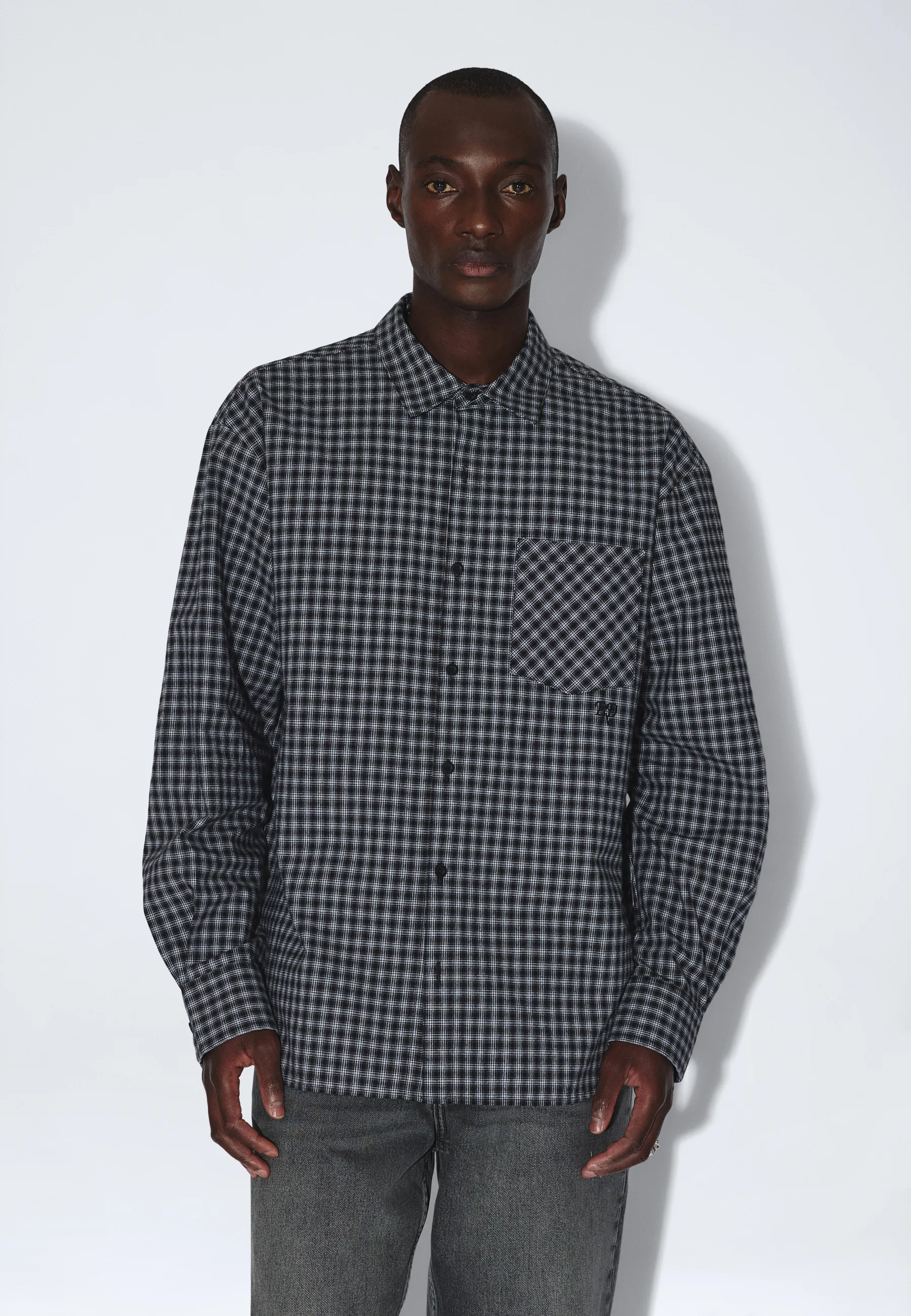Wes Shirt - Fall Black Check - Image 12
