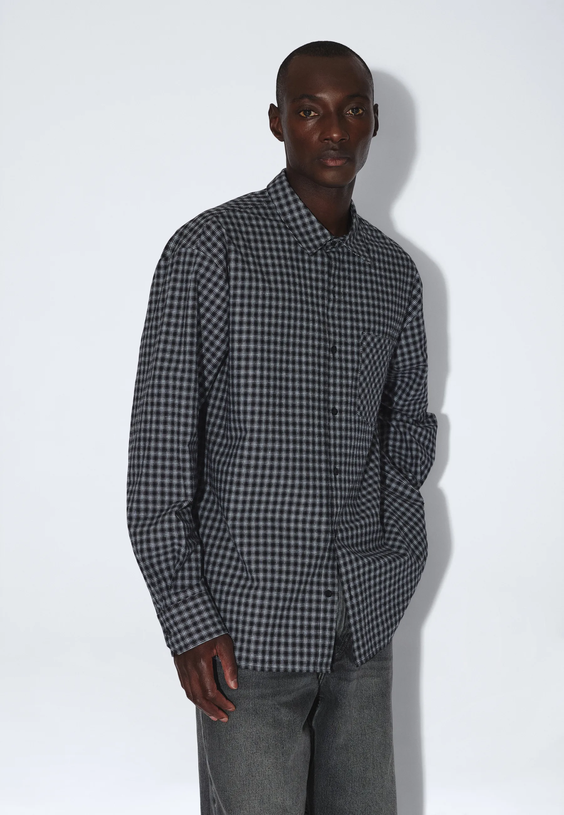 Wes Shirt - Fall Black Check - Image 13