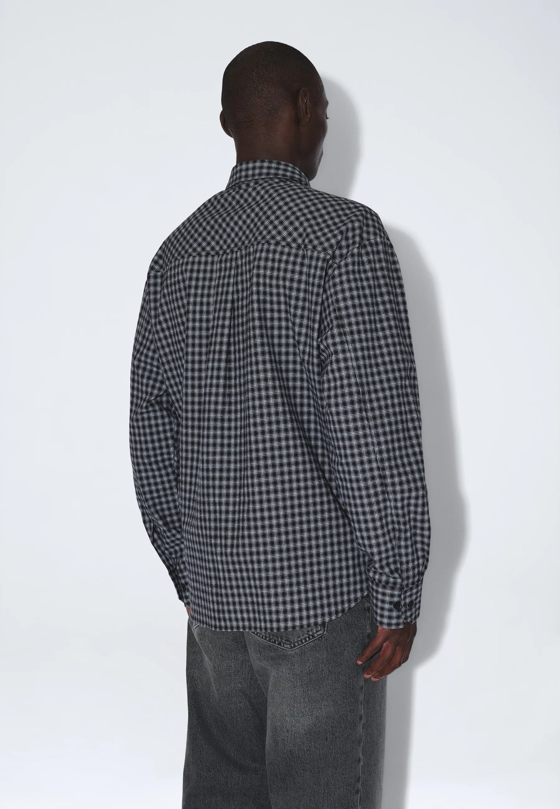 Wes Shirt - Fall Black Check - Image 14