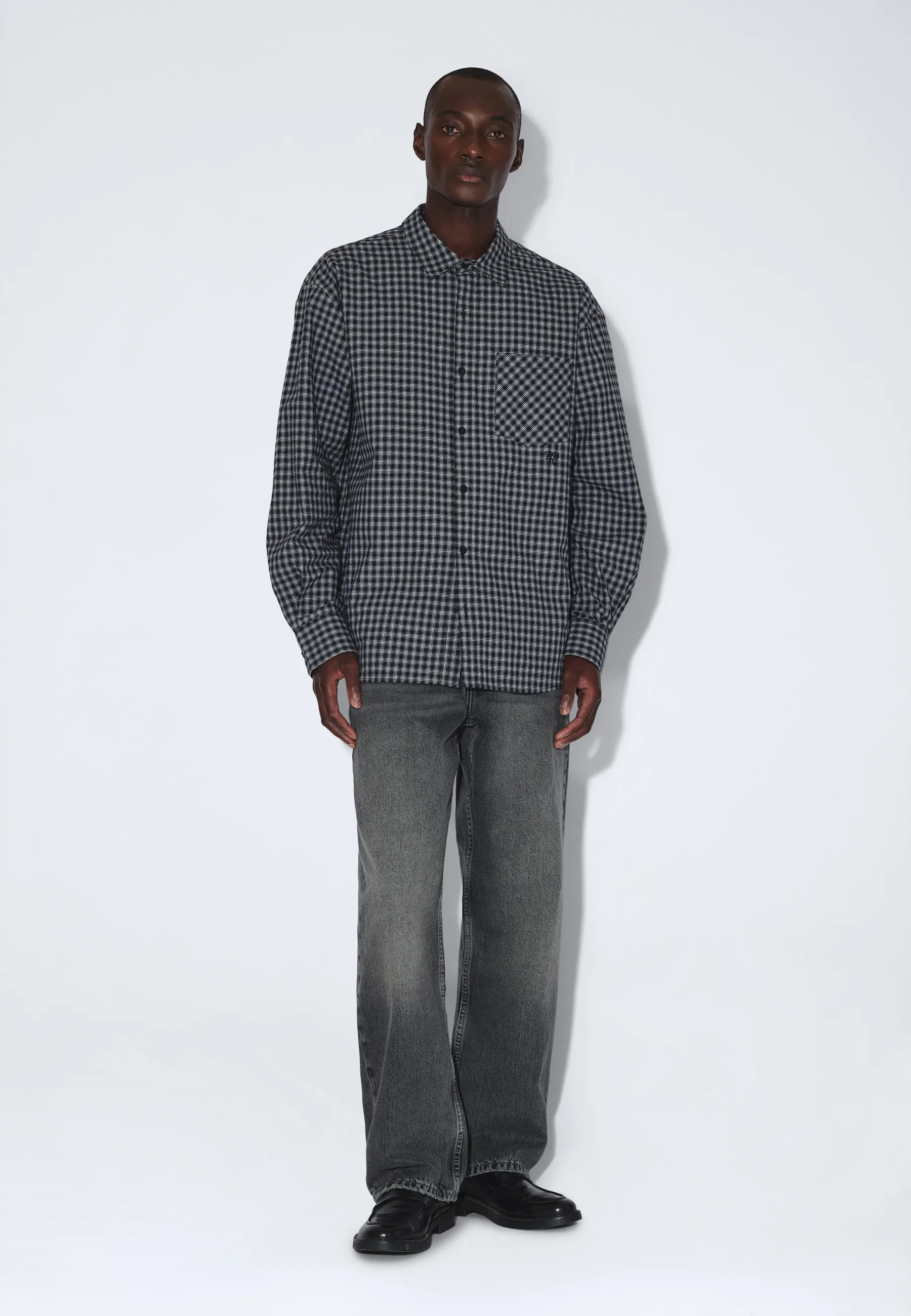 Wes Shirt - Fall Black Check - Image 6