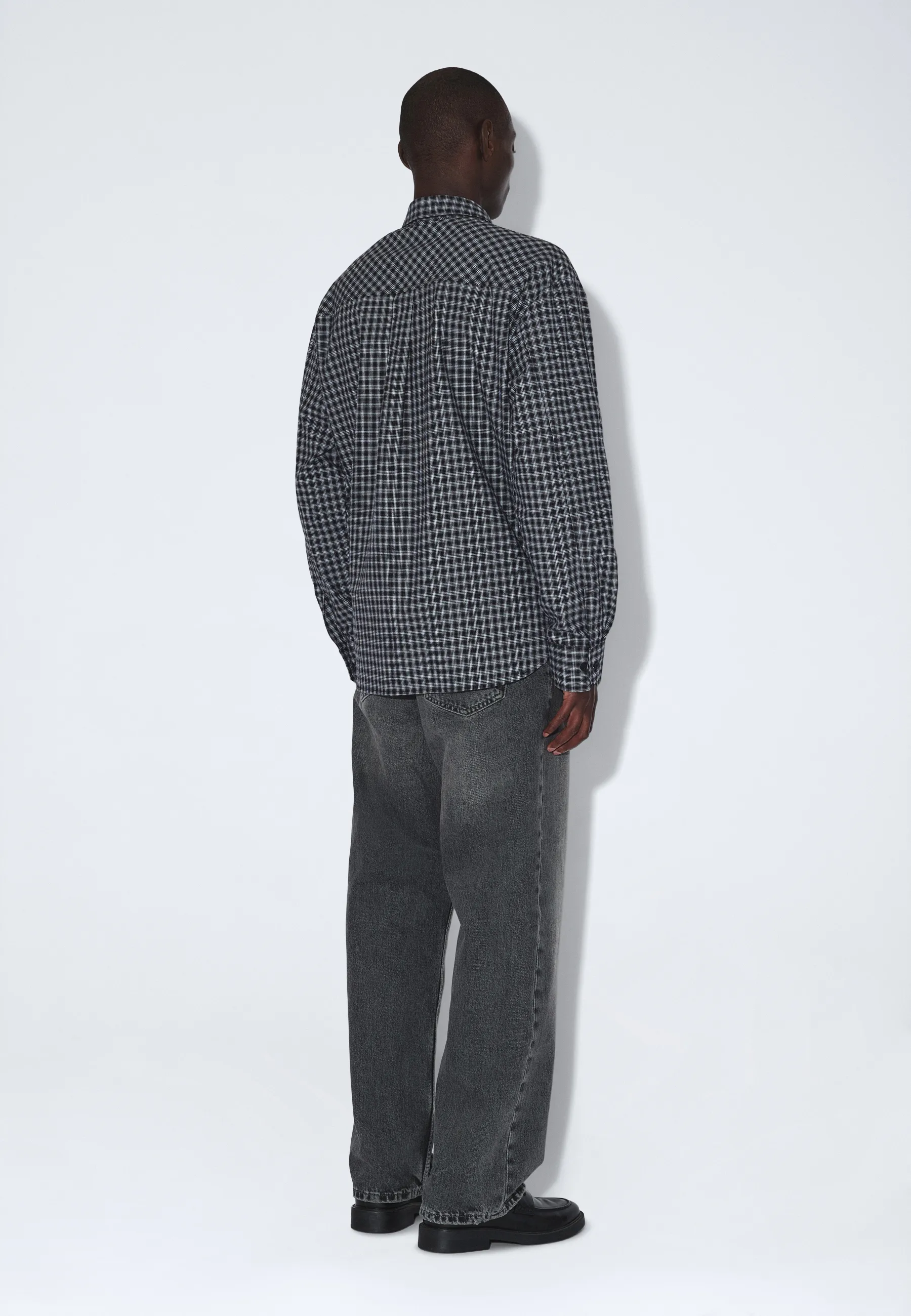 Wes Shirt - Fall Black Check - Image 8