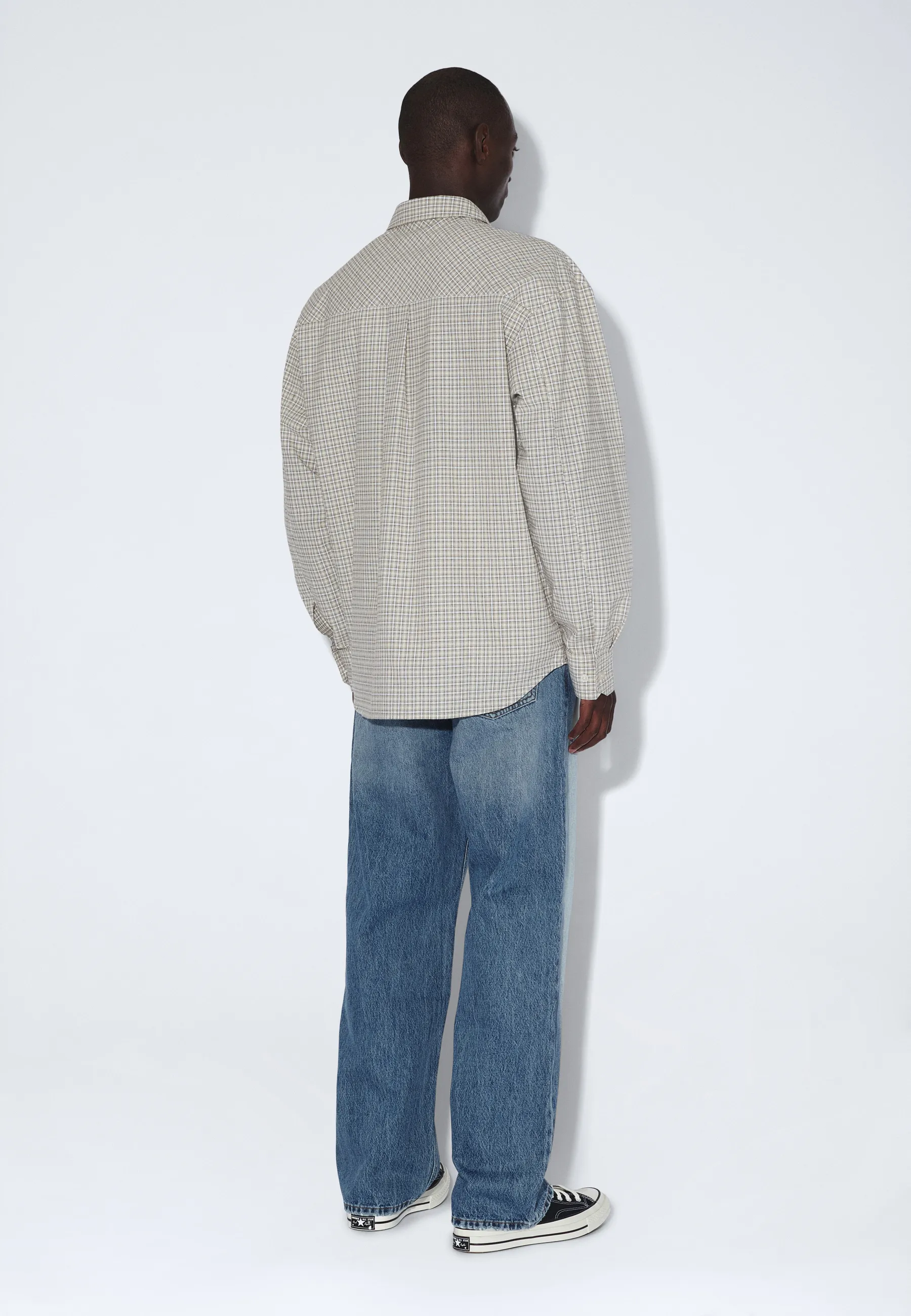 Wes Shirt - Fall Ecru Check - Image 10