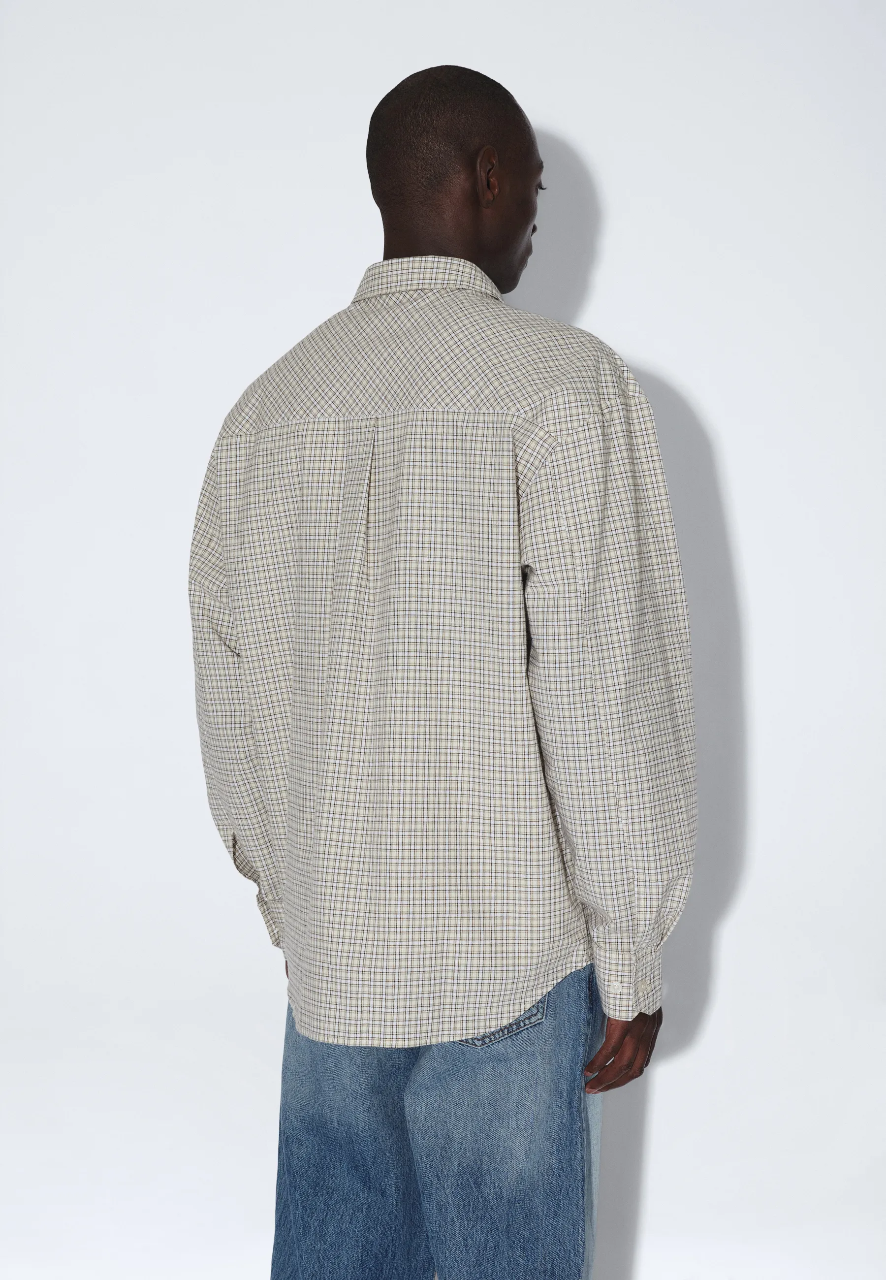 Wes Shirt - Fall Ecru Check - Image 16
