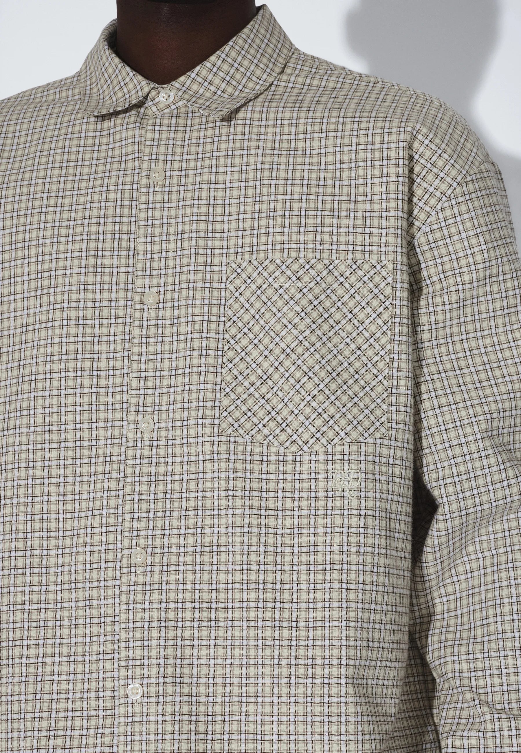 Wes Shirt - Fall Ecru Check - Image 17