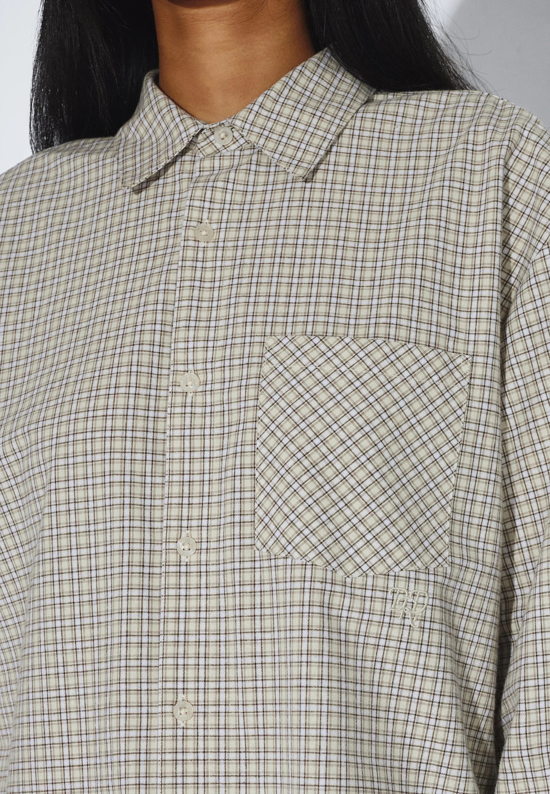 Wes Shirt - Fall Ecru Check - Image 18