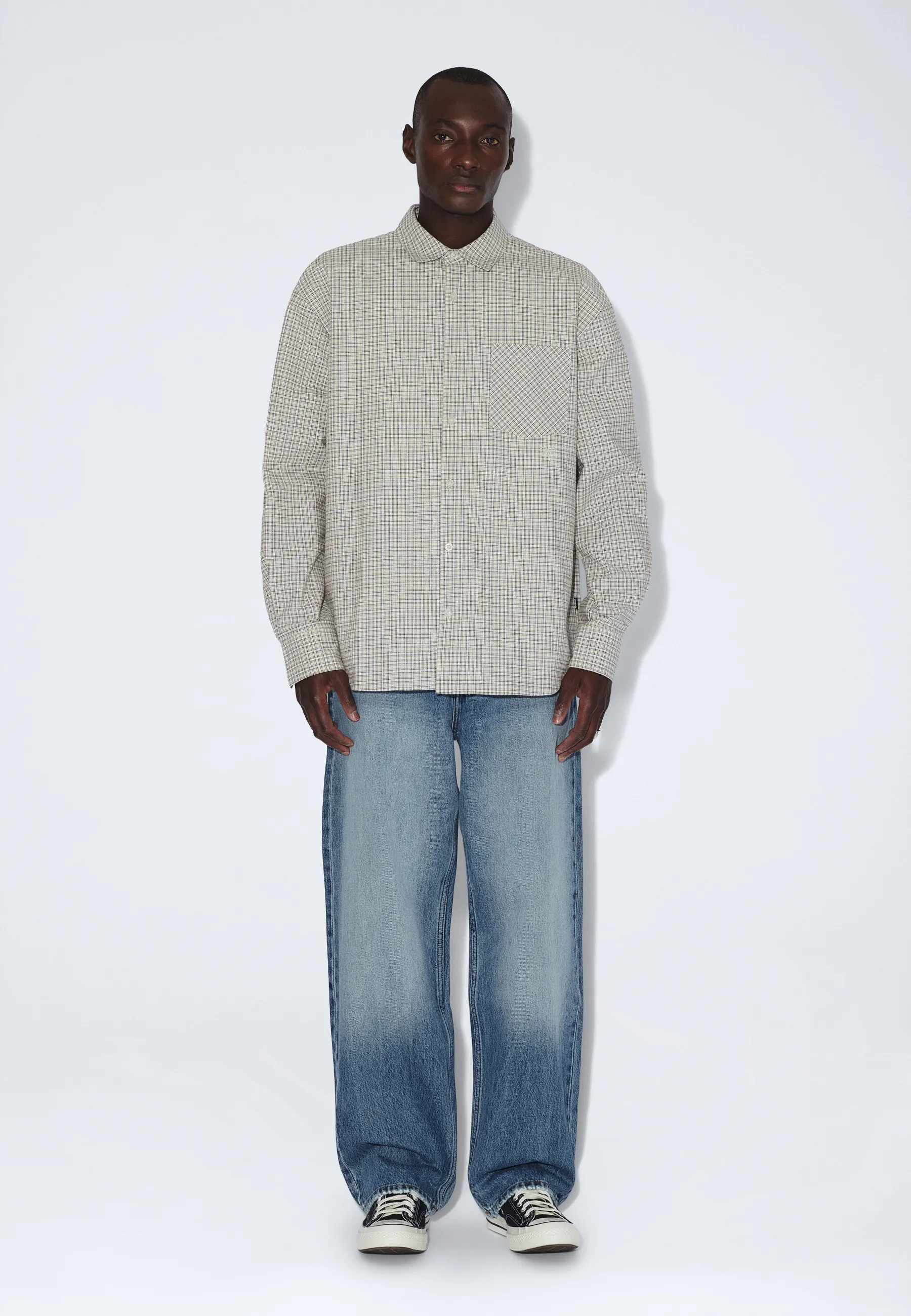 Wes Shirt - Fall Ecru Check - Image 2