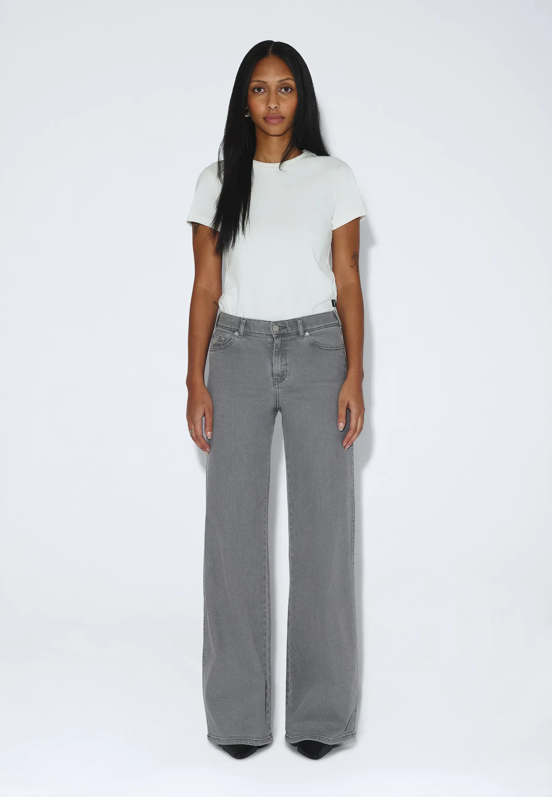 Zila Mid Wide - Light Grey Mist Plain - Image 3