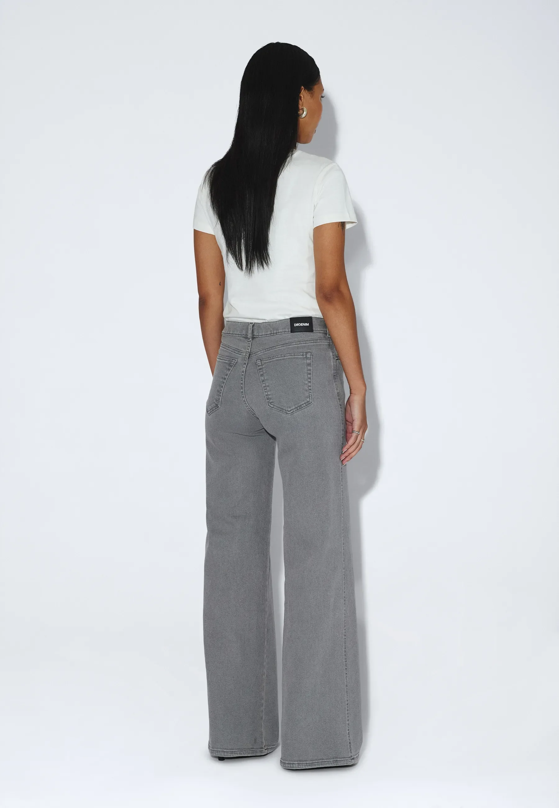 Zila Mid Wide - Light Grey Mist Plain - Image 4