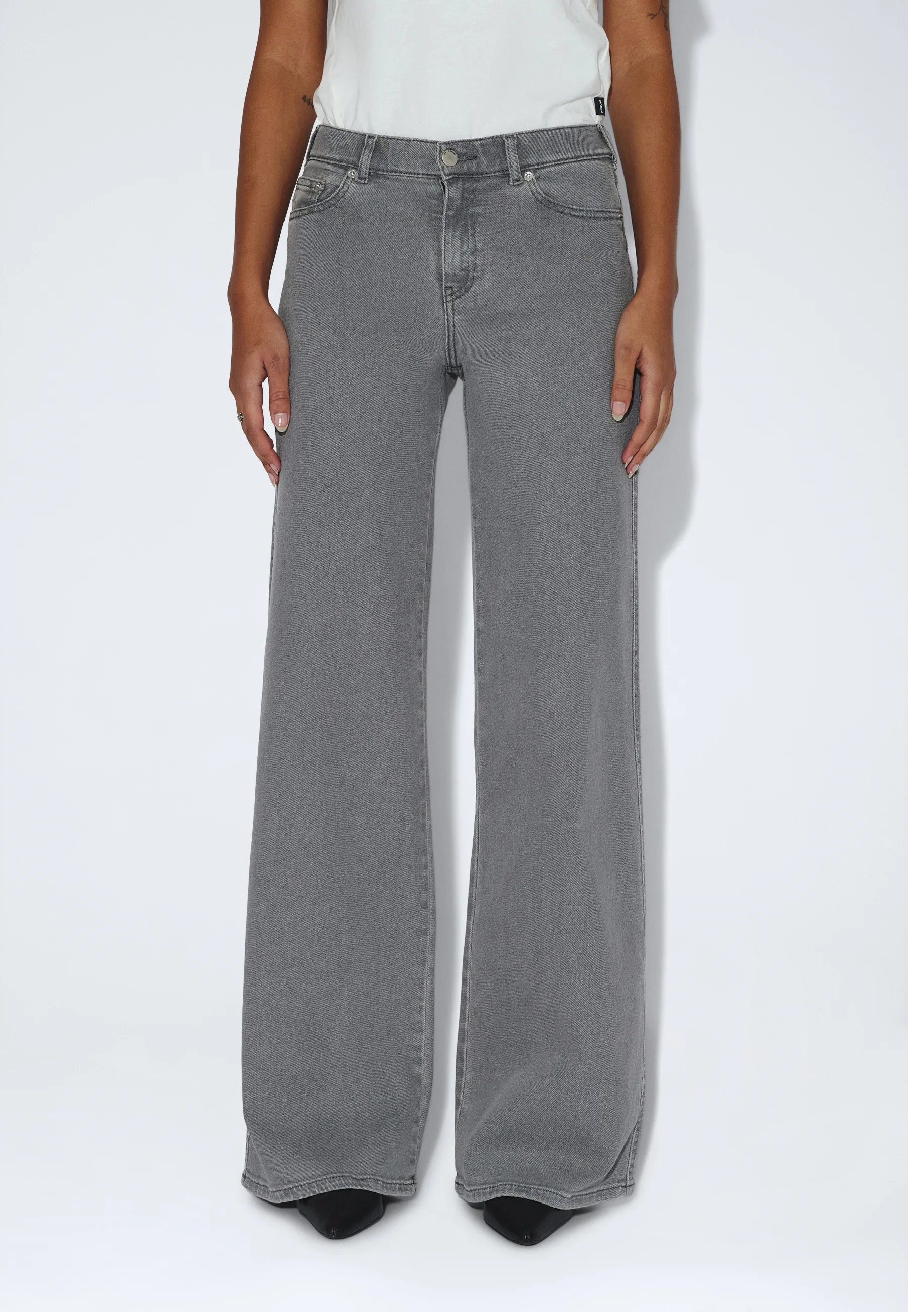 Zila Mid Wide - Light Grey Mist Plain - Image 5
