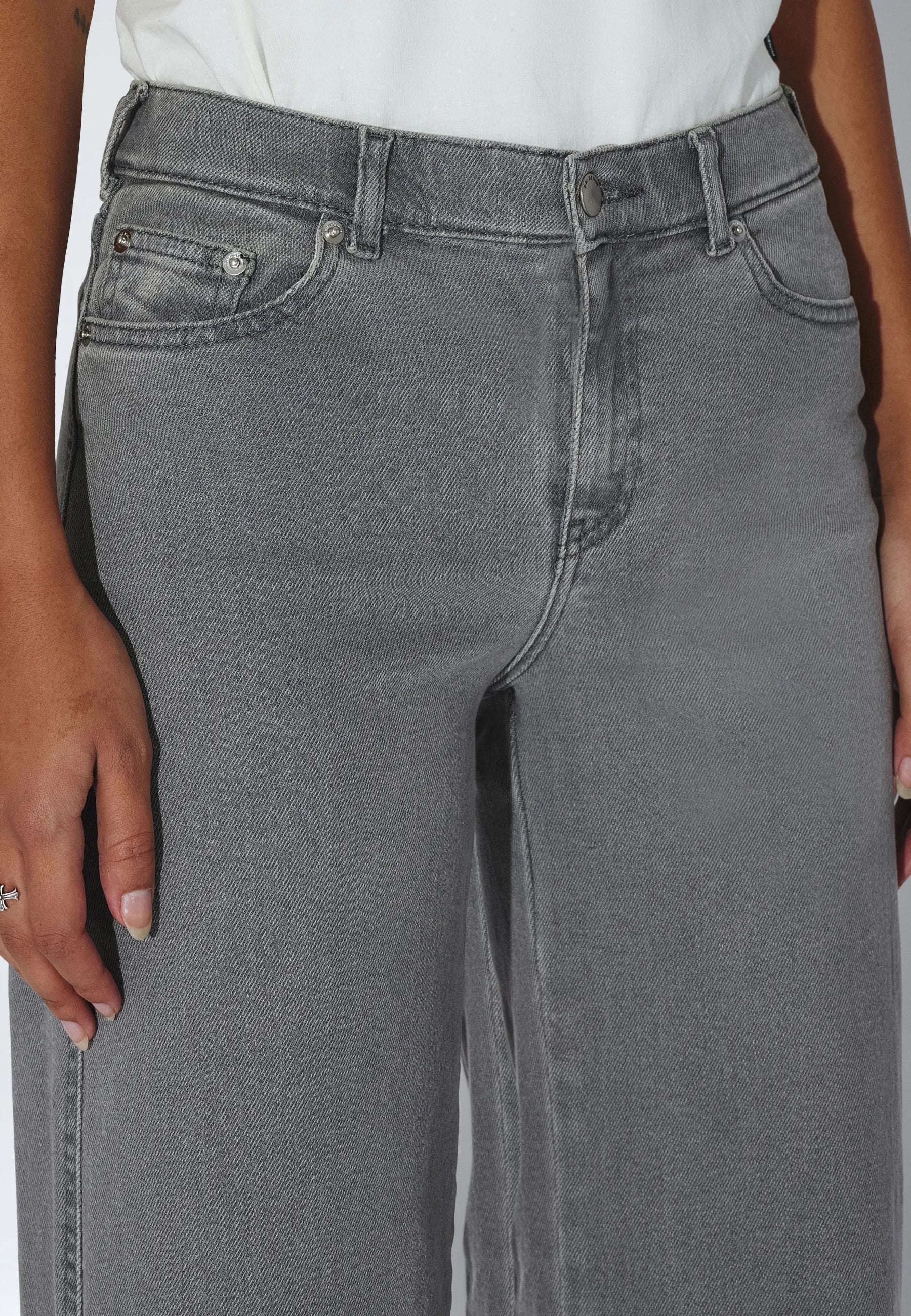 Zila Mid Wide - Light Grey Mist Plain - Image 7